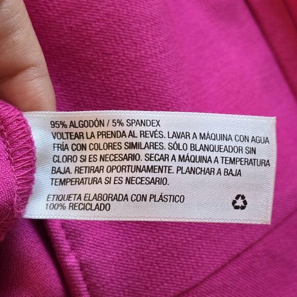 A New Day Pants Womens 12 Pink Skinny Ankle High Rise Bi-Stretch Fitted Career - Picture 7 of 14